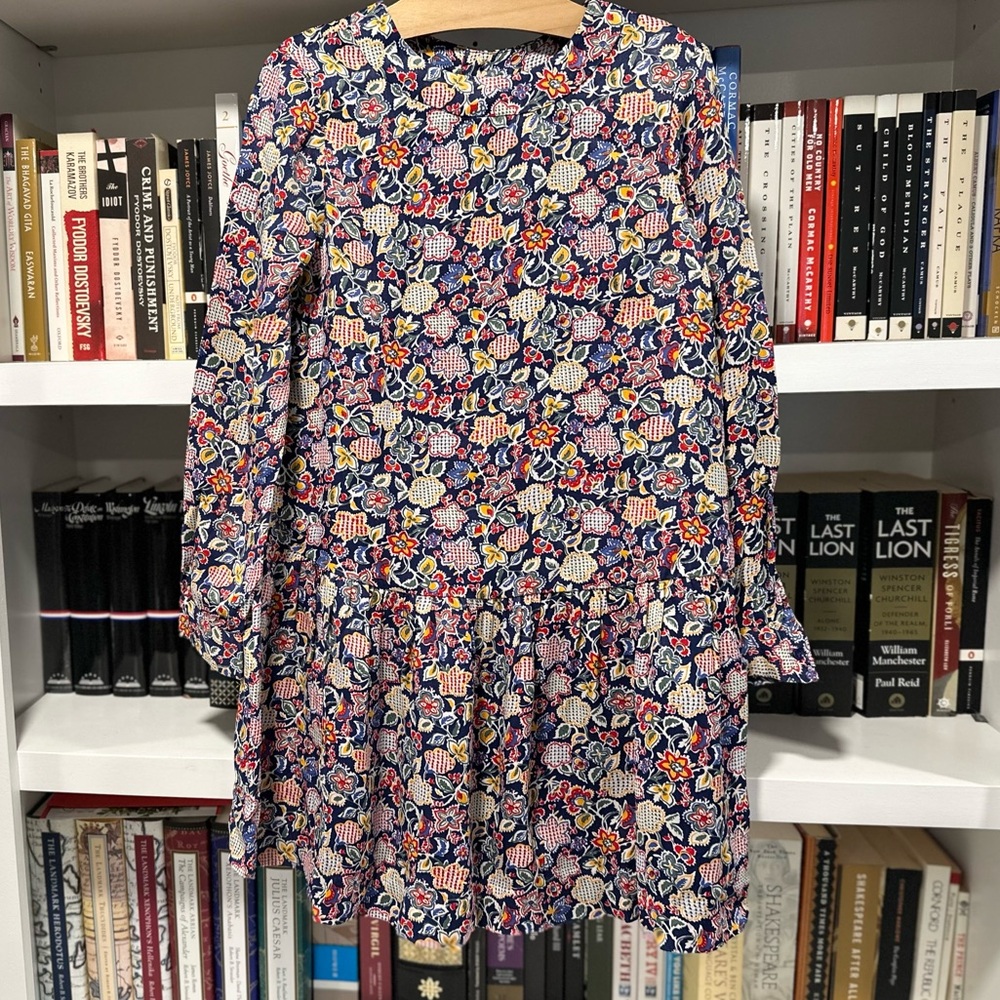 NWT Bonpoint Floral Print Gathered Dress - Size 10 - Picture 3 of 16
